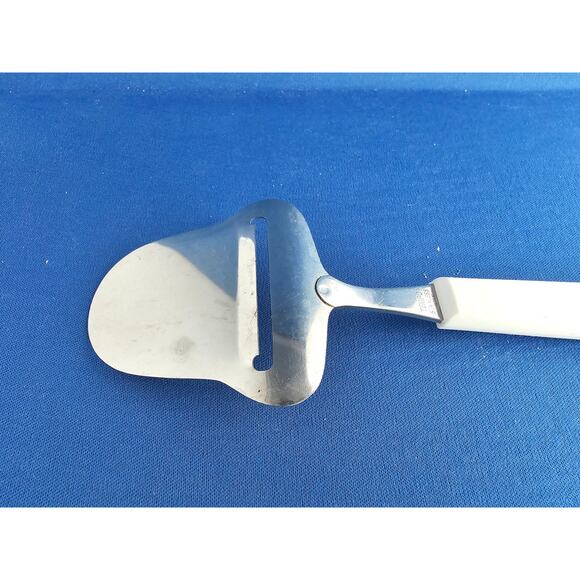 Vintage Tempo Stainless Steel Cheese Slicer/Server w/White Handle - Japan - Picture 6 of 8